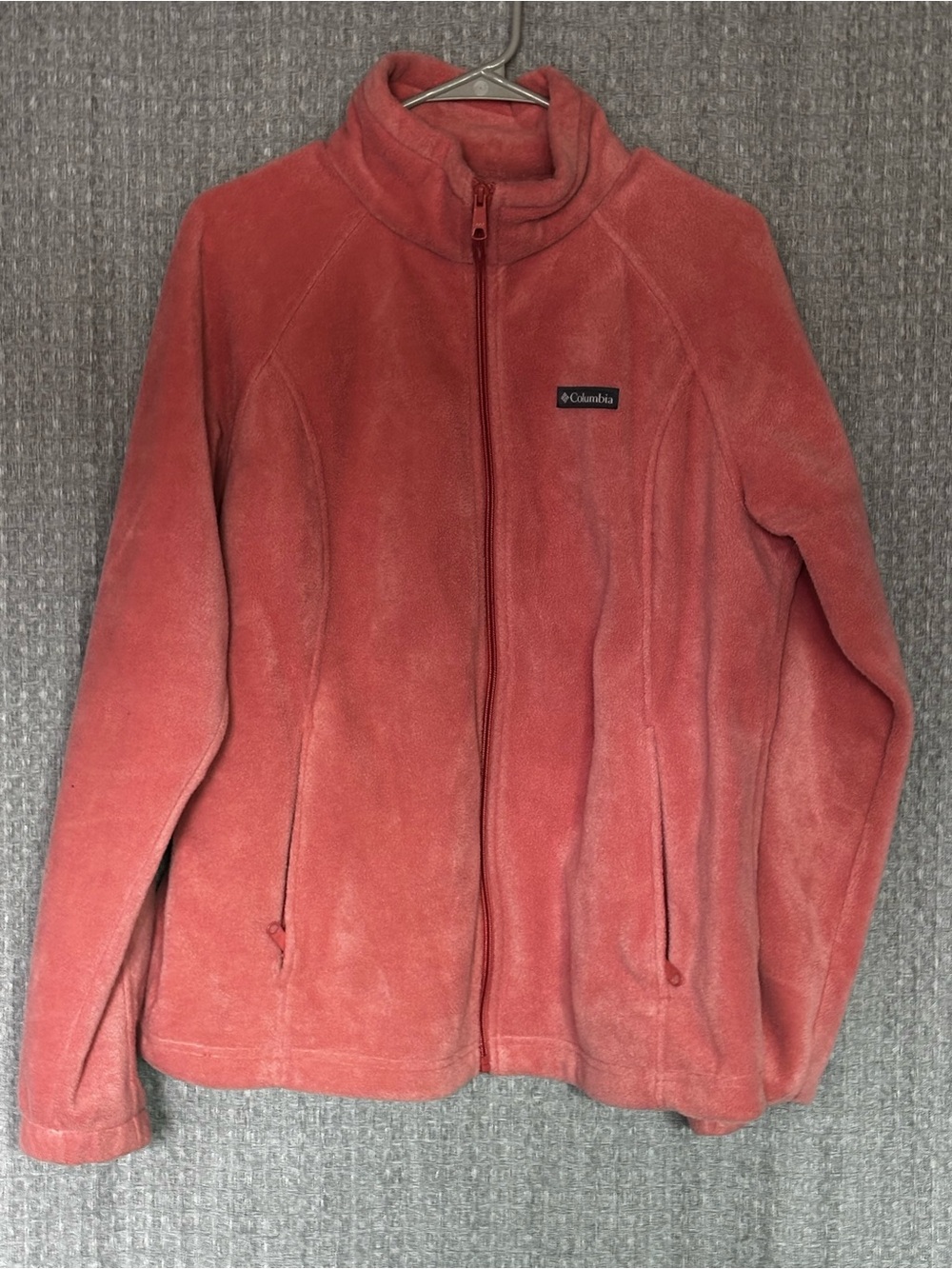 Columbia Women’s XL Coral Pink Full Zip Fleece Jacket